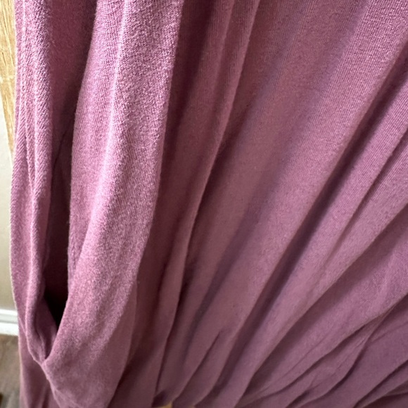 Dress with Pockets | Above the Knee Length | Mauve Colored | 3X / 24W-26W - Picture 2 of 4